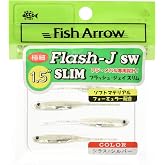 Fish Arrow Flash-J Slim SW 1.5" (5 adet/paket) #100 Shirasu/Silver Olta