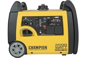 Champion Power Equipment 73001i-E 3500 Watt Petrol Portable Inverter Generator - 192cc Engine - 6L Tank - Recoil Start, True Sine Wave, Ultra Quiet