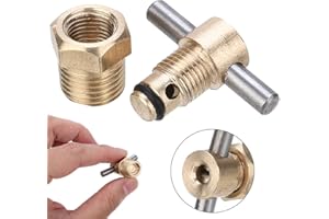 SHINEKOO 4 piezas 1/4 pulgadas NPT latón válvula de drenaje de aire compresor tanque pieza de repuesto para compresor de aire