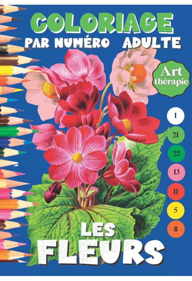 Livre De Coloriage Par Numéros Pour Adultes - 25 Designs Uniques - Relaxation Et Anti-stress - Format 28x21,6 Cm - 8