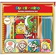 Super Mario Bumper Stationery Set - Core Colour Block Design, Comprehensive School & Office Supplies Kit - Includes Various Essential Items - Officially Licensed Nintendo Merchandise