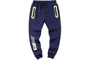 YOUNGSOUL Jungen Jogginghose Gefütterte Sporthosen Kinder Thermo Sweathose