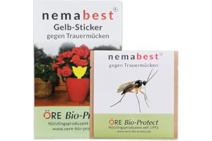 nemabest® Kombipack gegen Trauermücken 3 Mio. SF Nematoden (30 Pflanzen) + 10 Gelb-Sticker