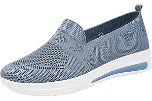 GENERISCH Chaussures de marche orthopédiques pour femme - En maille respirante - Confortables - Largeur H - Pour diabétiques - Semelle souple antidérapante - Pour personnes âgées