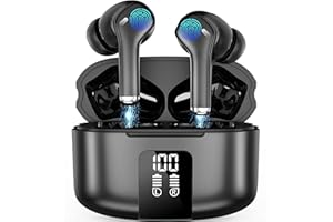 Vbrisi Bluetooth Kopfhörer, In Ear Kopfhörer Bluetooth 5.3 Kopfhörer Kabellos, Kabellose Kopfhörer mit Sprachassistent, wasserdichte IPX5 Ohrhörer und Earbuds zur Geräuschreduzierung.