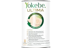 ‎YOKEBE Yokebe Ultima Shake - Mahlzeitersatz zur Unterstützung des Fettstoffwechsels und der Gewichtsabnahme - Diät-Drink mit hohem Proteingehalt - 400 g = 10 Portionen