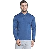 CHKOKKO Men's Gym Regular Fit Full Sleeves Polo T-Shirt
