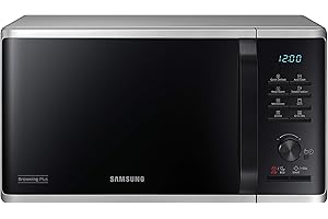Samsung MG23K3515AS/EG Encimera - Microondas (Encimera, Microondas con grill, 23 L, 800 W, Botones, Giratorio, Plata)