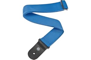 D'Addario Accessories Guitar Strap - Guitar Accessories - Electric Guitar Strap, Acoustic Guitar Strap, Acoustic Electric Guitar Strap & Bass Guitar Strap - Polypropylene - Blue