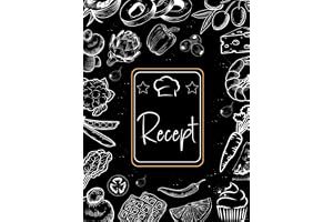 Recept : Receptbok för egna recept | Tom kokbok att fylla | 110 sidor för att skriva dina favoritrecept |Svenska