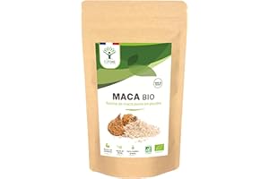 BIOPTIMAL NUTRITION NATURELLE Maca Bio - Bioptimal - En Poudre - Racine de Maca Jaune du Pérou - Energie Libido Sexualité Fertilité Homme Femme - Qualité Premium - 100% Pur - Conditionné en France - Certifié Ecocert - 100 g