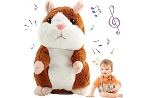Mecctuck Criceto Parlante, Criceto Parlante, Giocattolo per Criceto, Peluche Parlante Giocattolo Interattivo, Divertenti Peluche, Giocattolo Ripetuto per Criceto Parlante per Bambini Piccoli