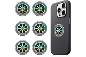 Znnhnn 6 pegatinas para teléfono móvil, protección adhesiva, bloquea eficazmente los productos electrónicos, dispositivos para teléfono móvil, portátil (plata)