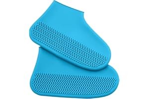 JAMILA Copriscarpe Impermeabili, Copri Scarpe per Pioggia in Silicone, Proteggi Scarpe Riutilizzabile Antiscivolo per Uomo Donna e Bambini