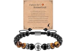 CheersLife Bracelet Pour Papa, Graduation Cadeau Pour Lui Homme, Fils Neveu Petit - Fils Ami Graduation Cadeau,Basketball Football Bracelet Sport Jeux Cadeau Souvenir Décoration De Jeux Sportifs