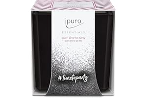 ipuro - Dekoracyjna świeca zapachowa Ipuro time to party – purystyczne świece zapachowe w szkle – intensywne świece zapachowe z karmelowo-owocowymi nutami – stylowa świeca dla wyjątkowego zapachu 125