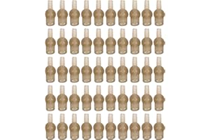 SPYMINNPOO 50Pcs Perline di Tulipano da Pesca,17mm Perline di Gomma da Pesca Protezione per Nodo da Pesca per Tubo da Pesca a Forma di Tulipano