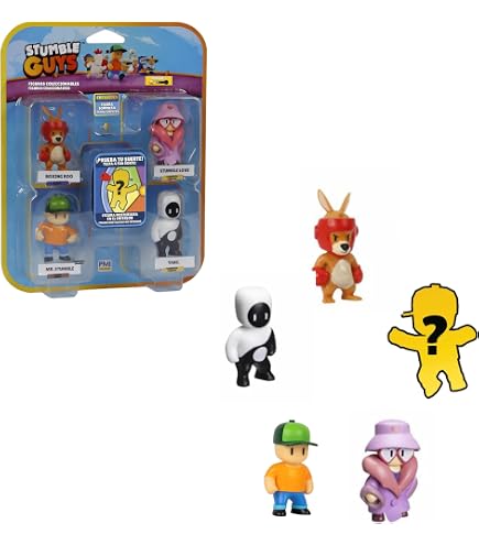 Figurines Stumble Guys Rocco Giocattoli - 6cm - 18 Personnages à Collectionner - Articulées