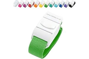 ROLSELEY Laccio emostatico medico di qualità con fibbia a sgancio rapido e fascia elastica in poliestere priva di lattice per infermieri, ostetriche, paramedici, studenti di medicina e medici (VERDE)