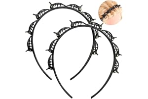 SUNSHINE SMILE Bangs Hairstyle Hairstyle Hairpin, 2 szt. opaska do włosów z klamerkami, spinka do włosów, akcesoria fryzjerskie, opaska na czoło, ozdoba do włosów, opaska na włosy z klipsami