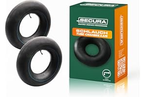 SECURA 2x chambre à air 16x6.50-8/7.50-8 / 18x6.50-8 compatible avec diverses tondeuses autoportées Tracteur de pelouse
