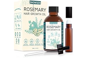 SNOWSEN Rosmarinöl Haarwachstum Serum für Haarwachstum Beschleunigen, Haarwuchsmittel für Frauen und Männer, Anti Haarausfall, fördert Dickeres, Volleres und Schneller Wachsenden Haar