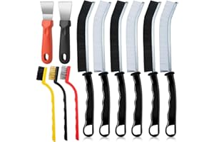 Qcdou Cepillo de Limpieza de Grietas, 11 Piezas Cepillo Limpieza Hogar, Multifuncional Cepillo para Limpiar Juntas, para Ventanas, Baños, Fregaderos de Cocina, Juntas de Azulejo(C)
