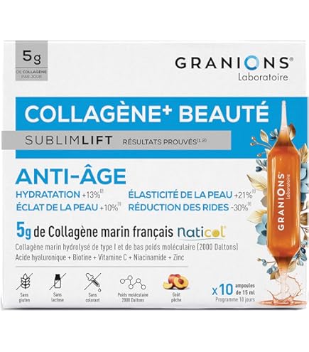 Granions Collagène Marin Acide Hyaluronique Coenzyme Q10 - 60 Comprimés