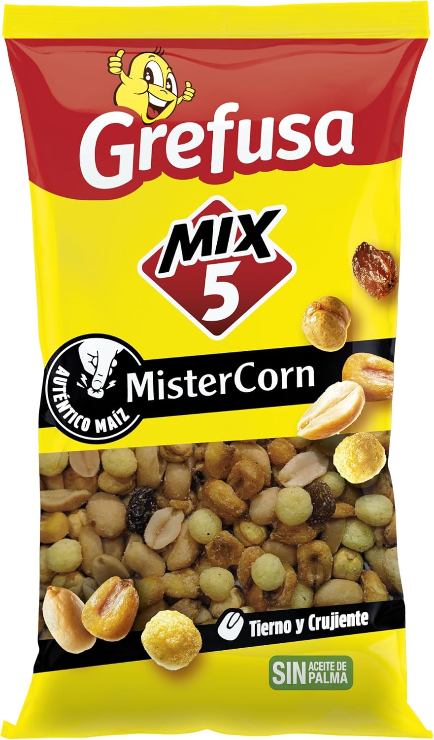 Cócktail frutos de secos mix MisterCorn bolsa 160 g