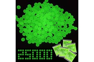 UNKJIN Glow in The Dark Gel Blaster Ammo, 25000 Pcs Refill Balls, 7-8 mm Bullets for Gel Gun, Ammo Refill for Teenagers and Adults 14+