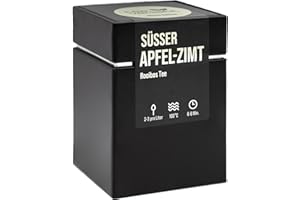 ‎TEEVERLIEBT teeverliebt - Winter Edition Süßer Apfel-Zimt Geschenkdose Rooibostee 80 g | loser Rooibostee | leckere Tee-Mischung ideal als Geschenk