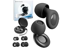 ZAHRVIA Tappi Orecchie Dormire, Tappi per le Orecchie Resistenti al Rumore di 30 dB, Tappi per le Orecchie Riutilizzabili in Silicone ultra Morbidi, per Concerti, Viaggi, XS/S/M/L (Nero)