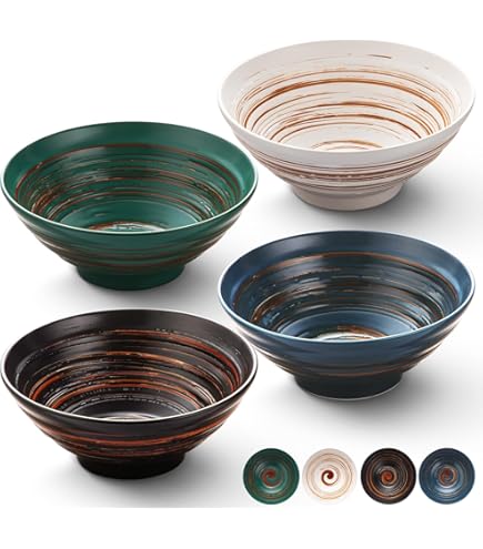 8 Inch 2 Sets Keramische Ramen Kommen (8 Stuks) - Japans Porselein