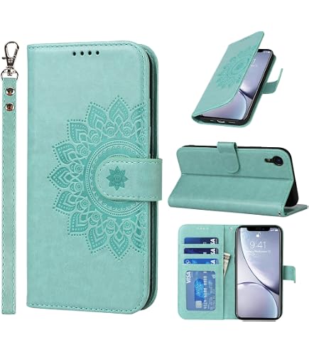 Cover Portafoglio Per IPhone XR In Pelle Con Slot Carte E Supporto, Antiurto, Chiusura Magnetica