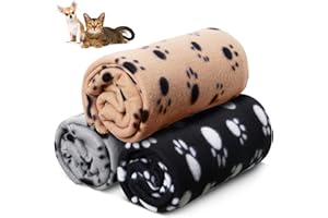 ‎OMH NUTRITION OH MY HEALTH OMH nutrition OH MY HEALTH Katzendecke Fleecedecke 3er Pack Hund Katze Hundedecke waschbar weich Decke Überwurf 70cm x 100cm