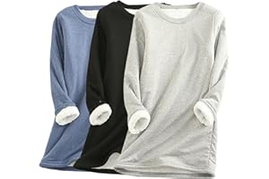 Wyongtao Lot de 3 Pull Cachemire Femme,Pull Femme Hiver 2025 Chaud et Confortable Sweat Femmes Polaire Décontracté et Polyvalent Pullover Femmes Chic et Élégant Sweatshirt Casual Grande Taille