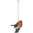 Vivid Arts - Hanging Robin on Branch Home or Garden Decoration (HGF-014)