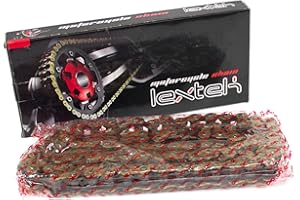 Lextek Motorcycle Drive Chain 428-122 Links Lexmoto XTR 125 KS125-23/XTR S 125 KS125-24 Gold