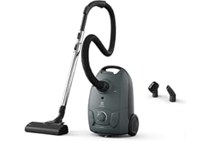 Electrolux EB51C1OG - Aspiradora con Bolsa, 500 Bagged Cleaner, Alta filtración, Potente 650 W, 3 l Capacidad Bolsa, aspiradora de Arrastre, 78 dB, Verde océano