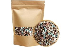 TOYPOPOR Horticultural Lava Rock Pebbles Pumice Potting Soil Mix Succulent Cactus Bonsai Gritty Rocks Decorative Gravel Plant Drainage Volcanic Rock for Terrarium Fairy Gardening Top Dressing 2.2lb