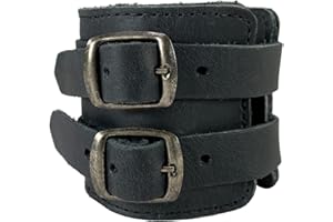 Hide & Drink, Stylish Wrist Wallet Cuff with Hidden Pocket for Cash, Handmade from Full Grain Leather