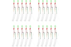 Sunydog 20pcs Crochets de Plumes de maquereau leurres de pêche en Bateau de mer Plates-Formes