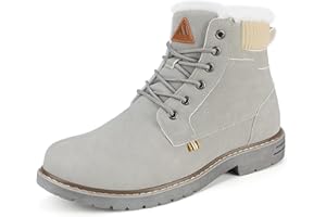 Mishansha Scarpe Uomo Stivaletti da Trekking Eleganti Scarpe da Ginnastica Stivali da Escursionismo Invernali Impermeabile Outdoor