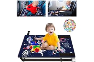 ZOYDP Toddler Airplane Bed, Airplane Kids Bed, Aeroplane Bed for Toddlers with Anti-Slip Design and Stickers, Plane Bed For Kids, Plane Seat Extender Kids, Baby Travel Essentials (Blue)
