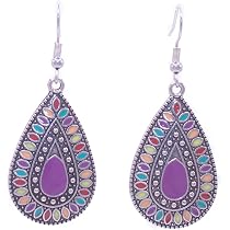 Set Pendientes Y Colgante Vintage Con Lapislázuli Natural – Acero Inoxidable Y Plata Tibetana, Diseño Infinito, Regalo Original
