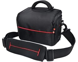 FOSOTO Waterproof SLR Camera Bag Case Anti-shock Compatible for Sony A6000 A7iii, Nikon Coolpix B500 B600 L340 L330, Canon SX