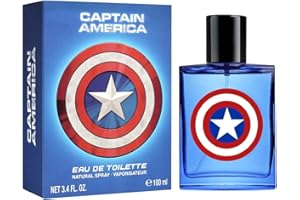 KP PHARMA Marvel Captain America Eau de Toilette Natural Perfume Spray, Vegan and Dermatologically tested EDT Spray for Teenager, 100ml
