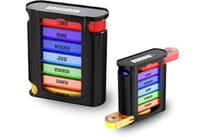 DOUGIDOK Pilulier semainier matin midi soir nuit français I Organisateur sur 7 jours I Boîte de rangement pour médicaments journalier I grande capacité, idéale à emporter en voyage I Pratique au quotidien