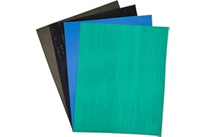 YGQ Feuille Joint Moteur Materiale per Guarnizioni in Gomma Senza Amianto e Sughero, Foglio di Carta per la Sigillatura Fai da te di Piccoli Motori, Benzina, Gasolio, 4 pezzi con spessore di 1 mm