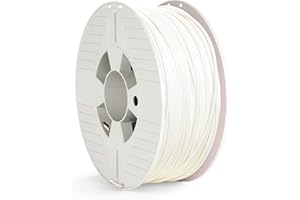‎VERBATIM Verbatim PLA-Filament 3D-Druck, 2,85mm, 1kg, Hochleistungs-Polyactid-Filament zur Materialextrusion, für 3D-Drucker und 3D-Stift, 3D-Drucker-Filament aus PLA, 1 Spule 126m, weiß